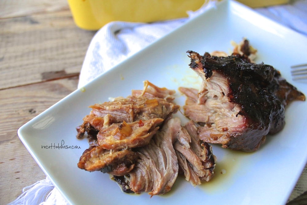 Rôti d&rsquo;épaule de porc braisé à la bière et au sirop&nbsp;d&rsquo;érable