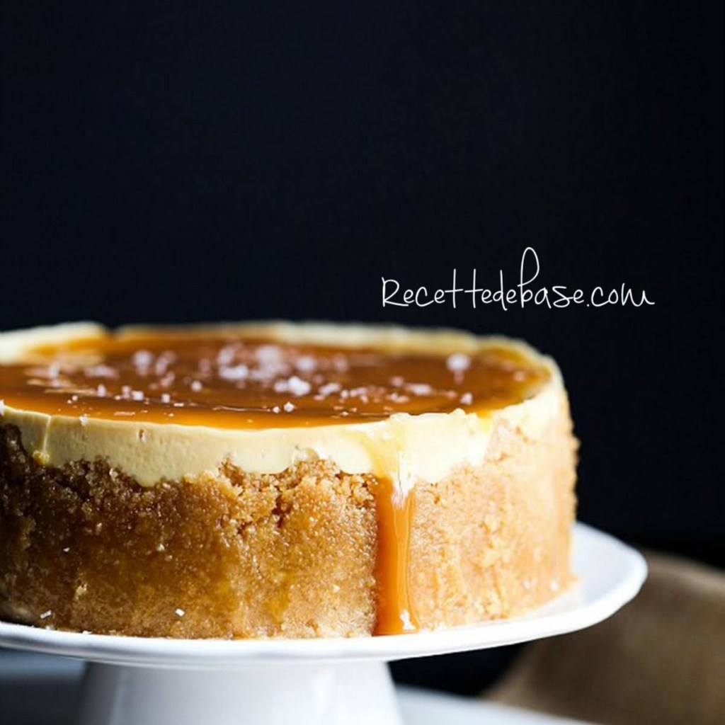 Gâteau au fromage dulce de leche et caramel&nbsp;salé